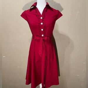 Vintage Romantic Dress with Hearts